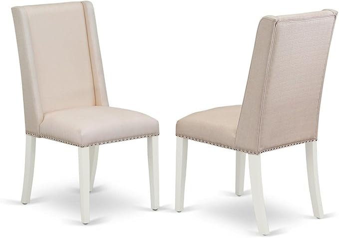 East West Furniture ANFL5-LWH-01 5 Piece Kitchen Table & Chairs Set Includes a - Image 3