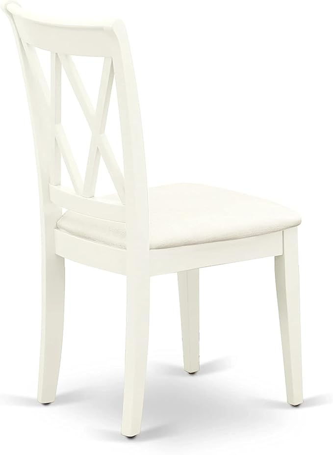 East West Furniture DOCL6-LWH-C 6 Piece Modern Dining Table Set Contains a - Image 8
