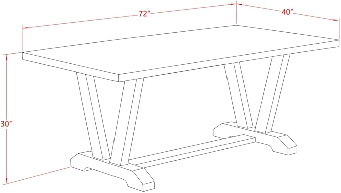 East West Furniture V027MZ001-9 9 Piece Modern Dining Table Set Includes a - Image 14