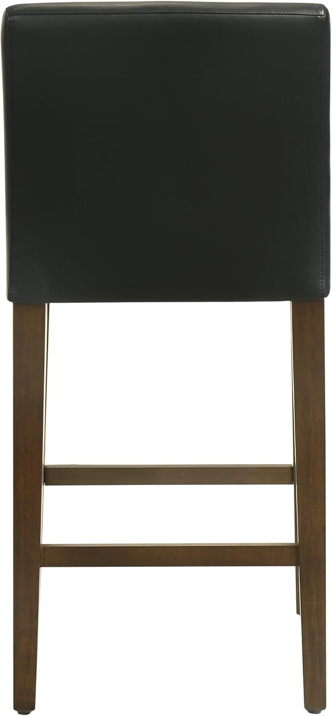 CHITA Counter Height Bar Stools Set of 2, PU Leather in Black - Image 6