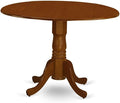 East West Furniture DLPF3-BCH-C 3 Piece Dining Set Contains a Round Dining Room by EastWestFurniture