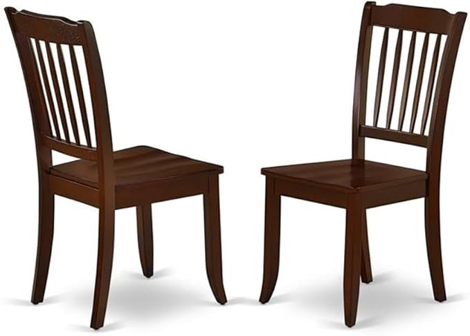 East West Furniture DODA9-MAH-W 9 Piece Dining Table Set Includes a Rectangle - Image 4