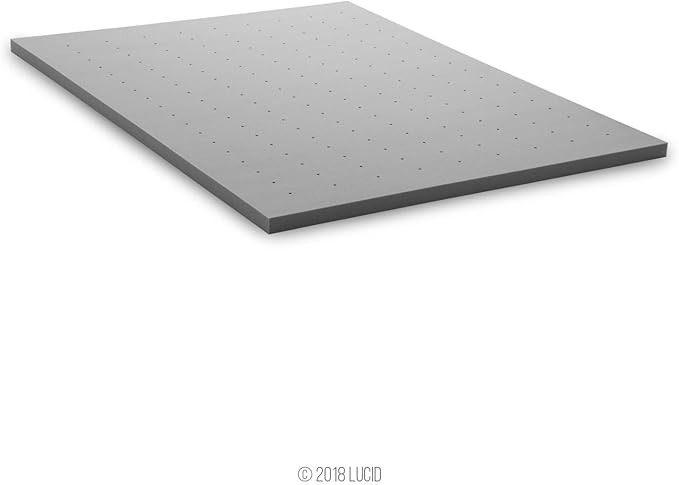 Lucid 2 Inch Bamboo Infused Memory Foam Mattress Topper - Image 5