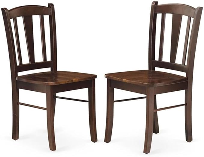 East West Furniture HLDL5-MAH-W 5 Piece Kitchen Table Set - Image 6