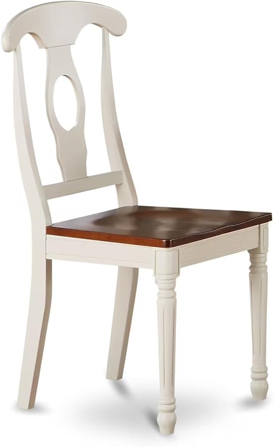 East West Furniture MZKE5-WHI-W 5 Piece Dining Set Includes a Rectangle Dining - Image 4