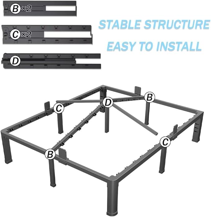 FUIOBYVV 14 Inch King Bed Frame - Image 7