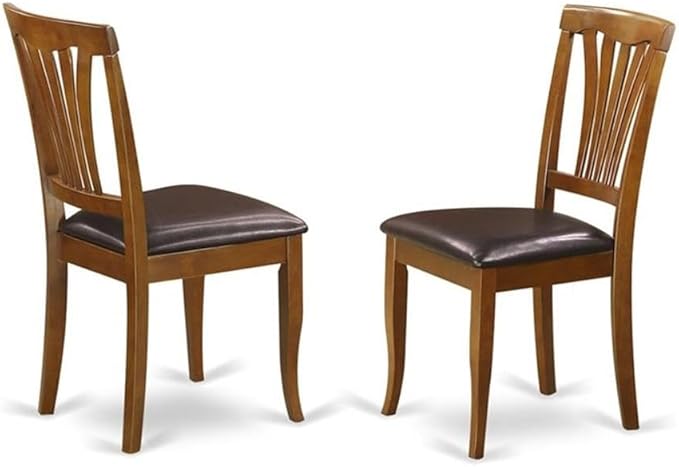 East West Furniture PLAV5-SBR-LC 5 Piece Dining Room Table Set Includes an Oval - Image 4