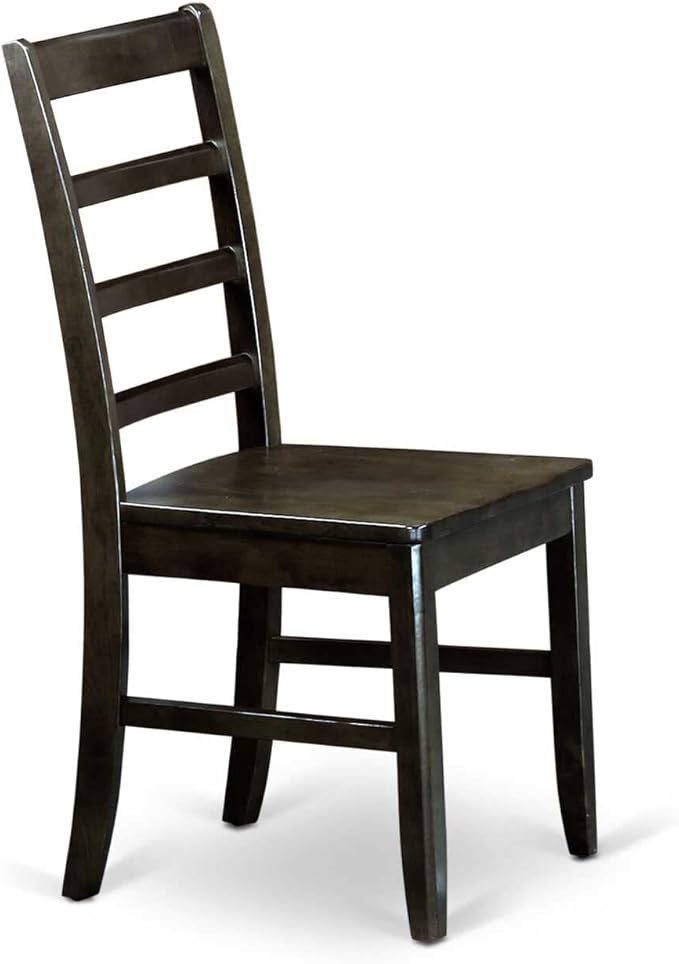 East West Furniture AMPF5-BCH-W 5 Piece Kitchen Table & Chairs Set Includes a - Image 4
