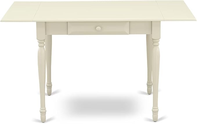 East West Furniture MZCL3-LWH-C 3 Piece Modern Dining Table Set Contains a - Image 7
