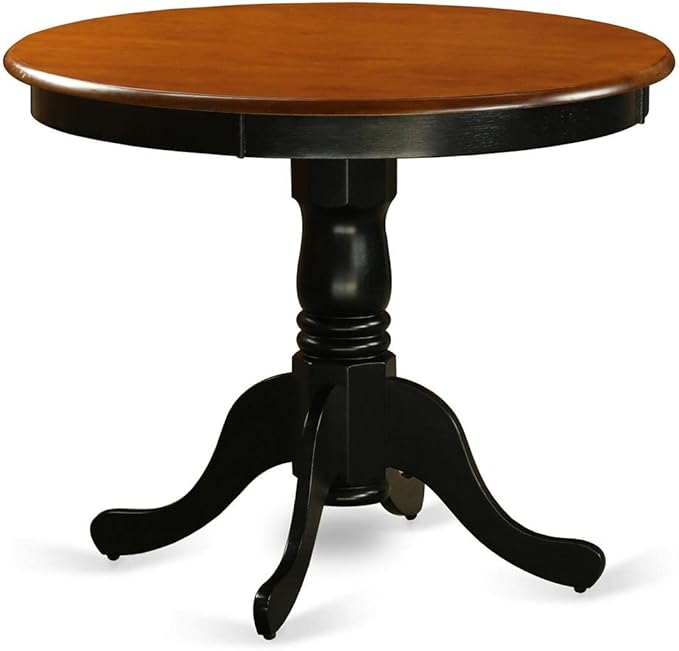 East West Furniture ANLG5-BCH-W 5 Piece Modern Dining Table Set Includes a - Image 2