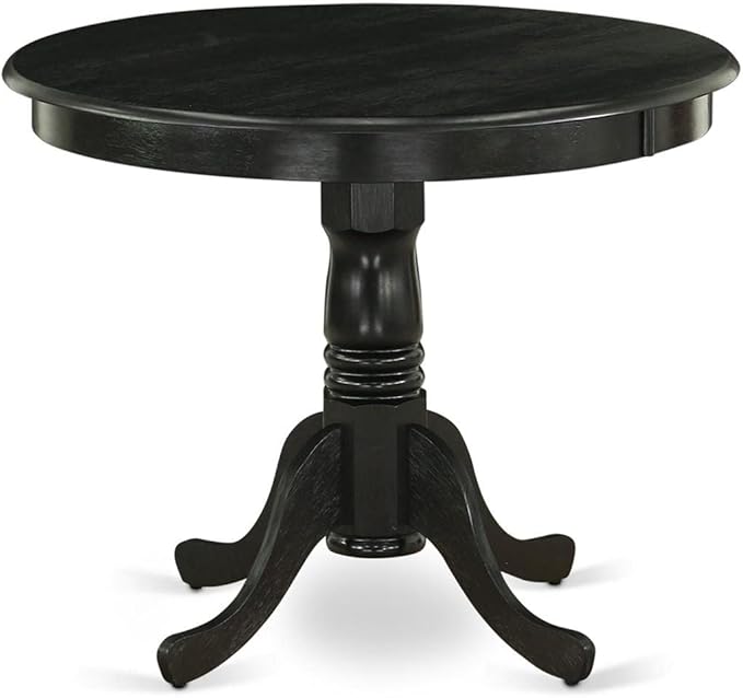 East West Furniture ANFL3-ABK-21 3 Piece Modern Dining Table Set Contains a - Image 2