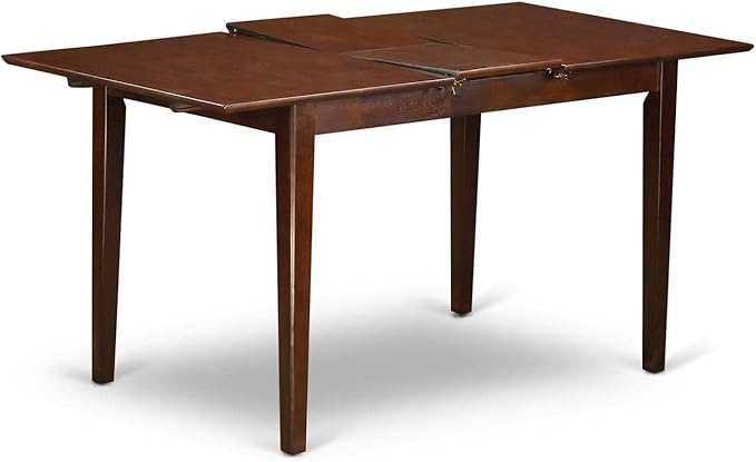 East West Furniture PSIP3-MAH-C 3 Piece Dining Room Table Set Contains a - Image 2
