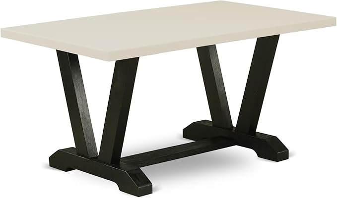 East West Furniture V626DR124-5 5 Piece Dining Table Set - Image 3