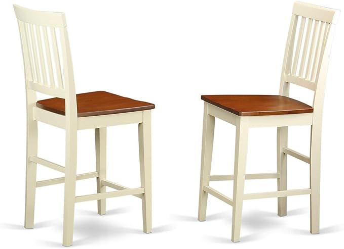 East West Furniture YAVN3-WHI-W 3 Piece Kitchen Counter Set - Image 3
