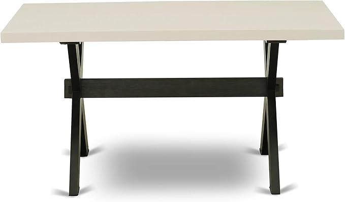 East West Furniture X626DR124-6 6 Piece Dining Table Set Contains a Rectangle - Image 5