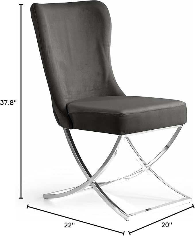 Ottomanson Royal Dining Chairs Set of 8 – Upholstered Tufted Microfiber - Image 3