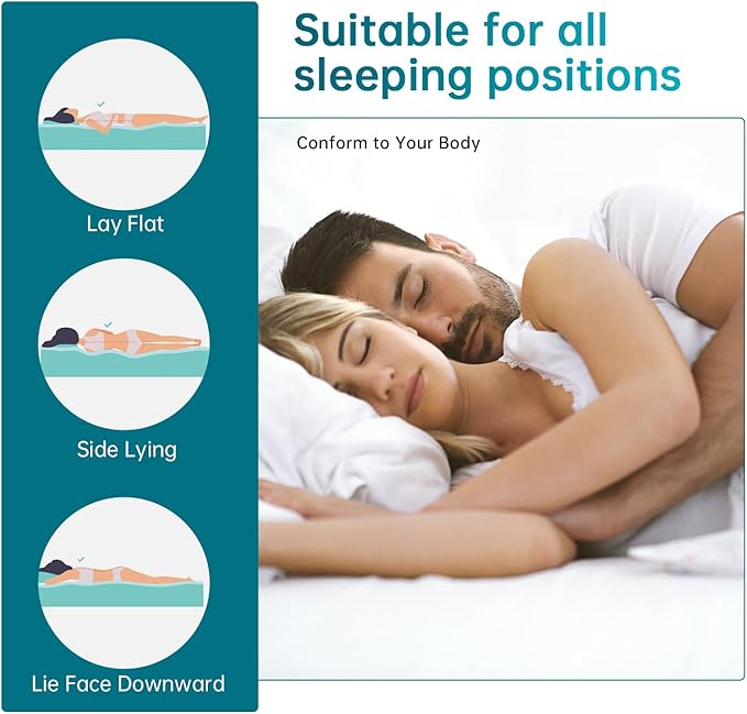 FDW | 14 Inch Twin Mattress | Medium Firm | Gel Memory Foam Mattress | White | - Image 5