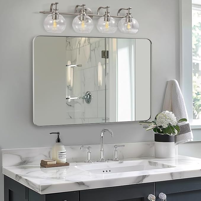 ANDY STAR 36”x48”Brushed Nickel Mirror - Image 7