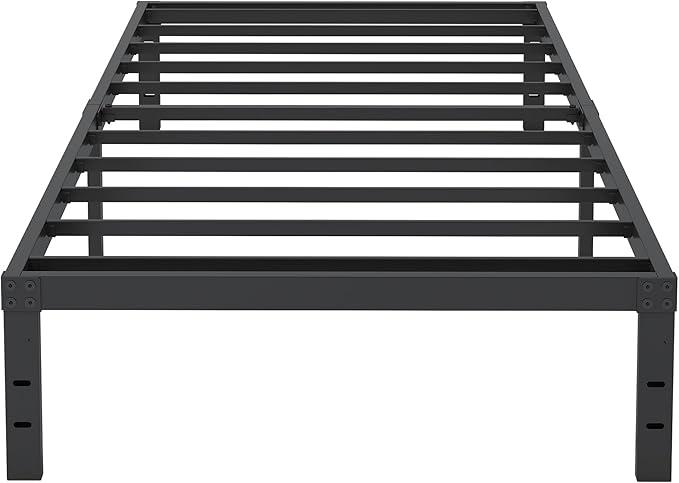 10 Inch Twin Bed Frames, Platform Metal Bed Frame Twin Size Heavy Duty Steel by Cieemine