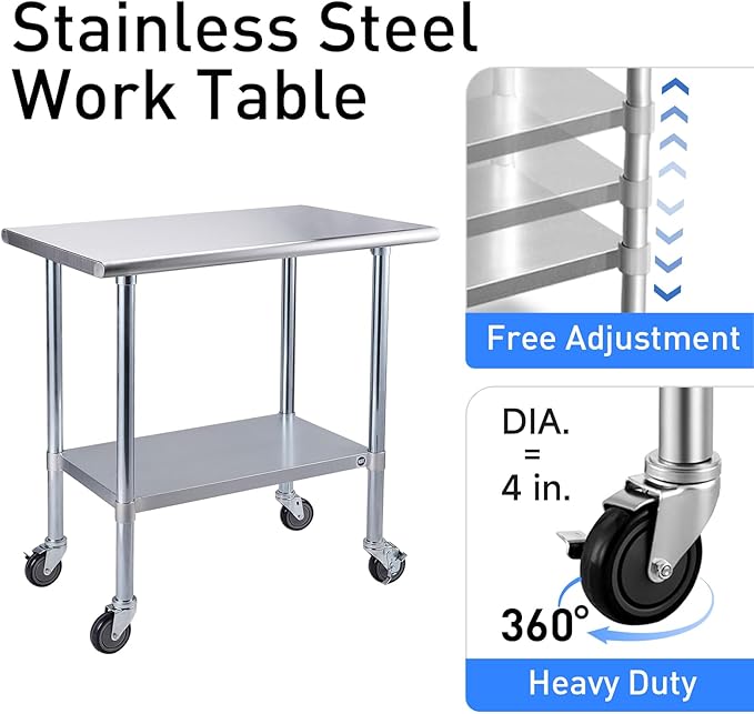 ROCKPOINT Stainless Steel Table - Image 3