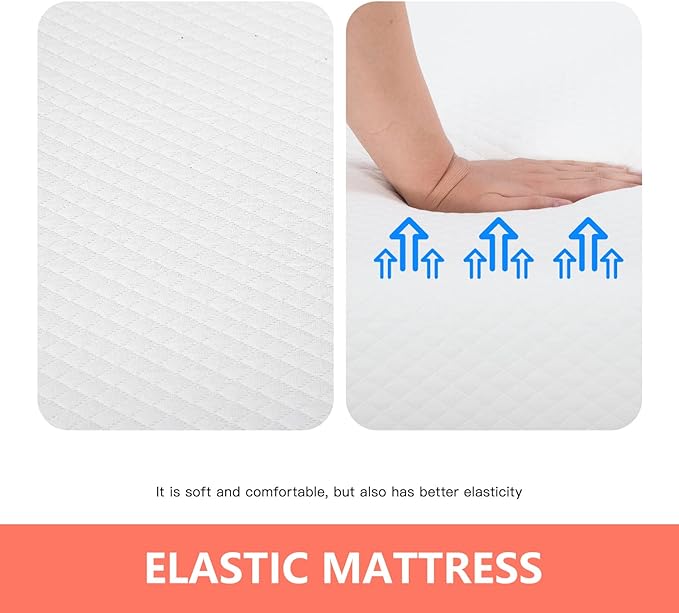 FDW | 5 Inch Twin Mattress | Medium Firm | Gel Memory Foam Mattress | White | - Image 5