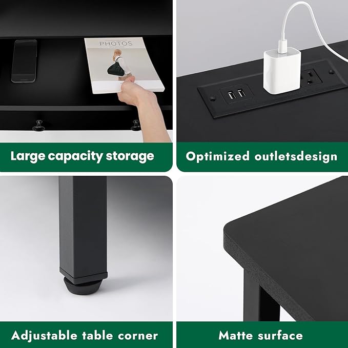 27 Inch Wide Night Stand, Large Wood Night Stand - Image 4