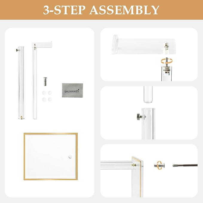 Acrylic Purse Display Stands, Durable Gold Trim Bag Stand Hanging Wallet - Image 6