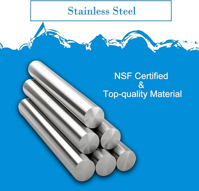 12''x48'' - 2packs Wall Mounted Stainless Steel Shelf NSF Commercial Metal Wall - Image 6
