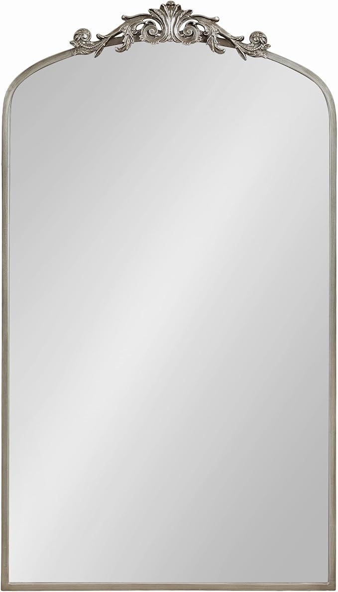 Kate and Laurel Arendahl Glam Arched Tall Panel Mirror; 24 x 42; Silver; - Image 8