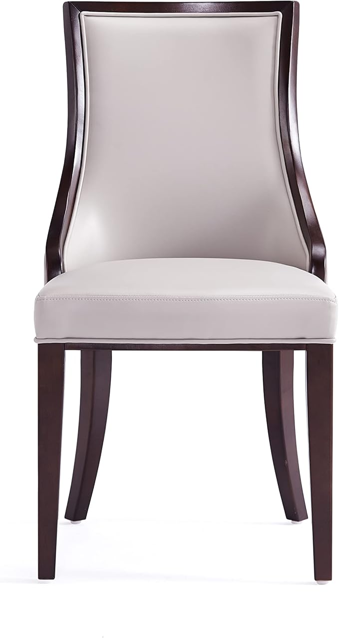 Manhattan Comfort Grand Faux Leather Dining Chairs, Traditional Design - Image 7