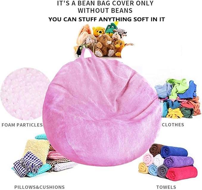 Kisoy Corduroy Bean Bag Cover - Image 4