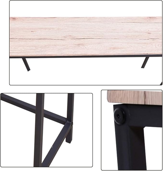 HOMERECOMMEND Sofa End Table Computer Desk Coffee Snack Console Tables - Image 4