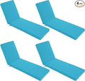 Chaise Lounge Cushions Outdoor Set of 4 by SUMMSUN