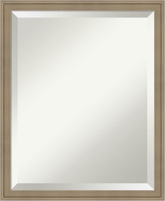 Amanti Art Brown Bathroom Mirror by AmantiArt