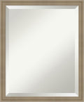 Amanti Art Brown Wall Mirror 22x18 Florence Light Brown Rectangle Bathroom by AmantiArt