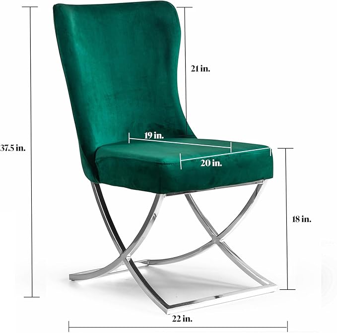 Ottomanson Royal Dining Chairs Set of 8 – Upholstered Tufted Microfiber - Image 3