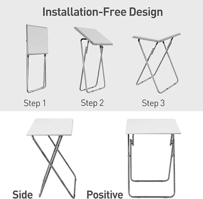 Garden 4 you Portable Folding TV Tray Table TV Dinner Tray - Image 4