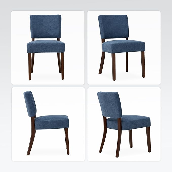 COLAMY Mid Century Modern Dining Chairs Set of 6, Upholstered Kitchen Chairs - Image 6