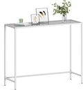 VASAGLE Entryway Table, Console Table, Tempered Glass Tabletop, Modern Sofa by VASAGLEbySONGMICSHOME