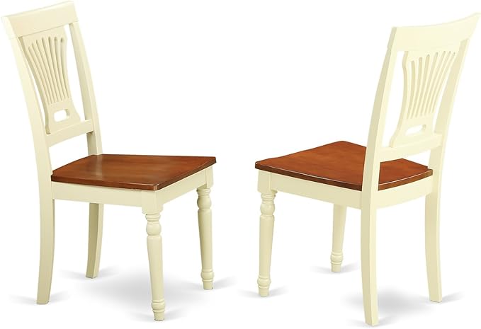 East West Furniture QUPL7-WHI-W 7 Piece Kitchen Table & Chairs Set Consist of a - Image 6