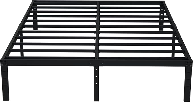 EMODA 14 Inch California King Bed Frames Heavy Duty Metal Cal King Platform by EMODA