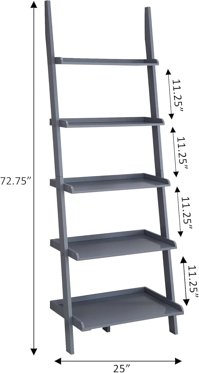 Convenience Concepts American Heritage Bookshelf Ladder - Image 3