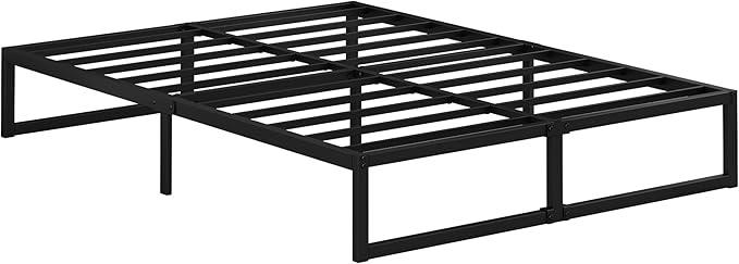 EMODA 12 Inch Full Size Bed Frame Heavy Duty Metal Platform No Box Spring Needed - Image 9