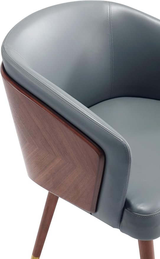 Manhattan Comfort Reeva Modern Dining Chair Upholstered in Tight Fit Leatherette - Image 5