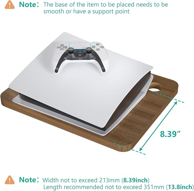 WALI Floating TV Shelf, Projector Shelf Holds Up to 22lbs, Wooden Projector - Image 5