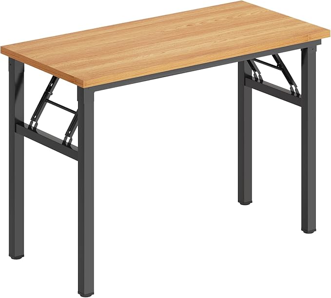 DlandHome Folding Desk Small Desk 31.5 inches Computer Desk - Image 8