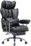Efomao Desk Office Chair 400LBS, Big and Tall Office Chair, PU Leather Computer by OFFICECHAIR