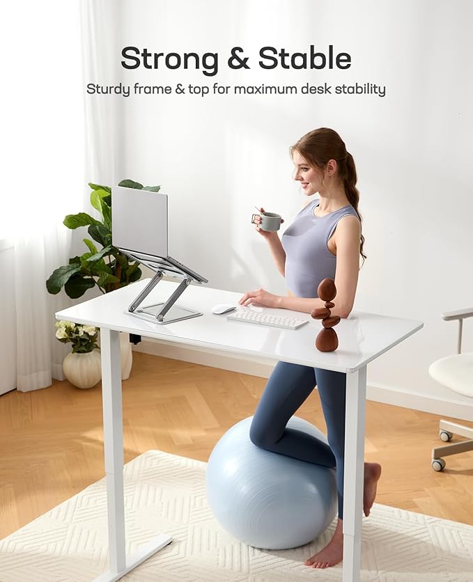 Marsail Glass Standing Desk - Image 5