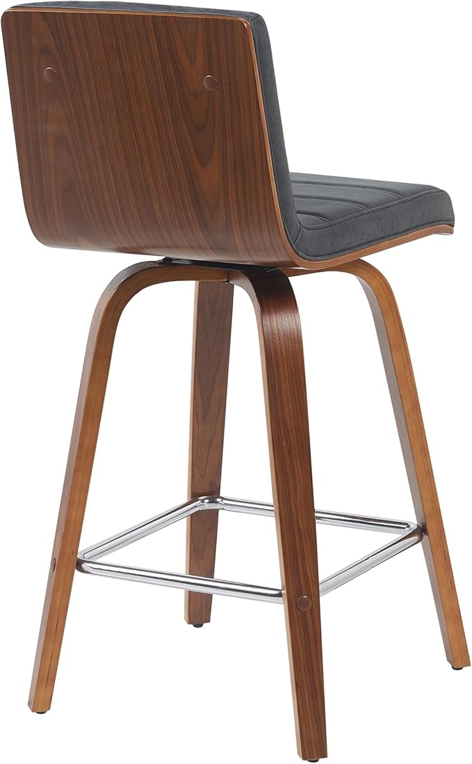 Armen Living Vienna Modern Swivel 26" Counter Height Barstool - Image 4