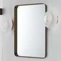 TEHOME 24x36 inch Oil Rubbed Bronze Metal Framed Bathroom Mirror by TEHOME